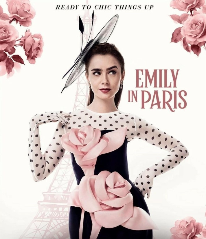 UK actress dresses in Vietnamese design on Emily in Paris poster